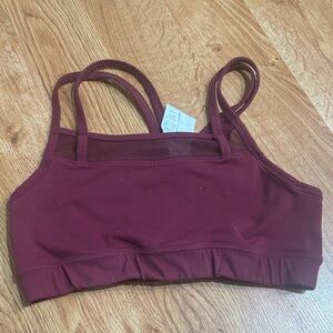 Oiselle Maroon Sports Bra